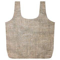 Textile Jute Brown Full Print Recycle Bag (xl) by artworkshop