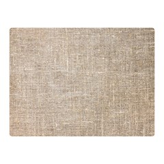 Textile Jute Brown Double Sided Flano Blanket (mini)  by artworkshop