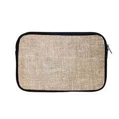 Textile Jute Brown Apple Macbook Pro 13  Zipper Case by artworkshop