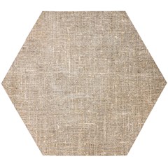 Textile Jute Brown Wooden Puzzle Hexagon by artworkshop