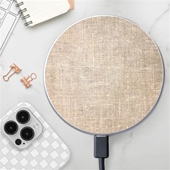 Textile Jute Brown Wireless Charger