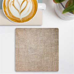 Textile Jute Brown Uv Print Square Tile Coaster 