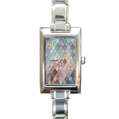 Tiles Shapes Rectangle Italian Charm Watch by artworkshop