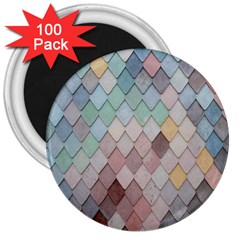 Tiles Shapes 3  Magnets (100 Pack) by artworkshop