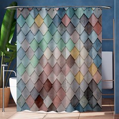 Tiles Shapes Shower Curtain 60  X 72  (medium)  by artworkshop