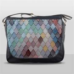 Tiles Shapes Messenger Bag by artworkshop