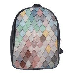 Tiles Shapes School Bag (xl) by artworkshop