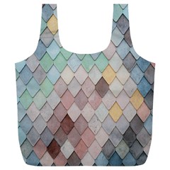 Tiles Shapes Full Print Recycle Bag (xl) by artworkshop