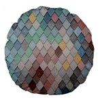 Tiles Shapes Large 18  Premium Flano Round Cushions Front