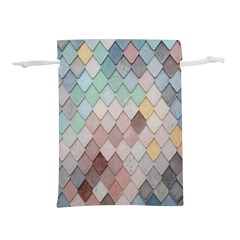 Tiles Shapes Lightweight Drawstring Pouch (l) by artworkshop