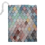 Tiles Shapes Drawstring Pouch (5XL) Back