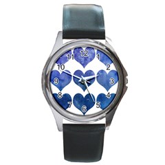 Valentin Heart  Love Round Metal Watch by artworkshop