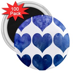 Valentin Heart  Love 3  Magnets (100 Pack) by artworkshop