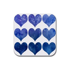 Valentin Heart  Love Rubber Coaster (square) by artworkshop