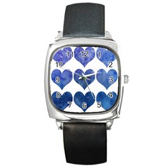 Valentin Heart  Love Square Metal Watch by artworkshop