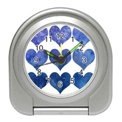 Valentin Heart  Love Travel Alarm Clock by artworkshop