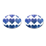 Valentin Heart  Love Cufflinks (Oval) Front(Pair)