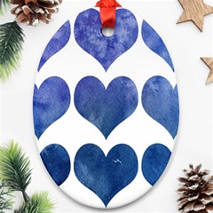 Valentin Heart  Love Oval Ornament (two Sides) by artworkshop