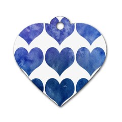 Valentin Heart  Love Dog Tag Heart (one Side) by artworkshop