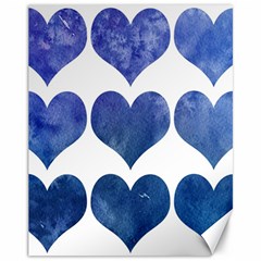 Valentin Heart  Love Canvas 11  X 14  by artworkshop