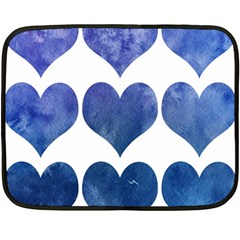 Valentin Heart  Love Double Sided Fleece Blanket (mini) 