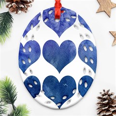 Valentin Heart  Love Ornament (oval Filigree) by artworkshop