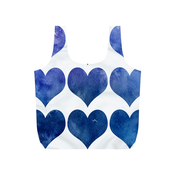 Valentin Heart  Love Full Print Recycle Bag (S)