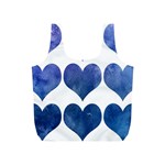 Valentin Heart  Love Full Print Recycle Bag (S) Back