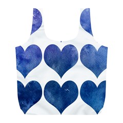 Valentin Heart  Love Full Print Recycle Bag (l) by artworkshop