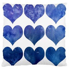 Valentin Heart  Love Large Flano Cushion Case (two Sides) by artworkshop