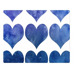 Valentin Heart  Love Double Sided Flano Blanket (large)  by artworkshop