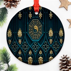 Abstract 001 Ornament (round) by nate14shop