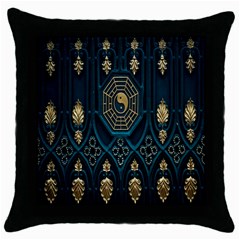 Abstract 001 Throw Pillow Case (black) by nate14shop