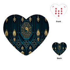 Abstract 001 Playing Cards Single Design (heart) by nate14shop