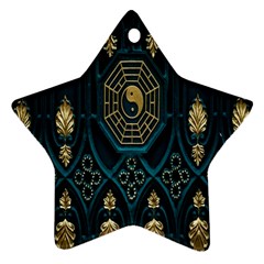 Abstract 001 Star Ornament (two Sides) by nate14shop