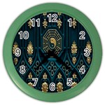 Abstract 001 Color Wall Clock Front