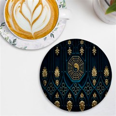 Abstract 001 Uv Print Round Tile Coaster