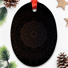 Abstract 002 Oval Ornament (two Sides) by nate14shop