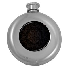 Abstract 002 Round Hip Flask (5 Oz) by nate14shop