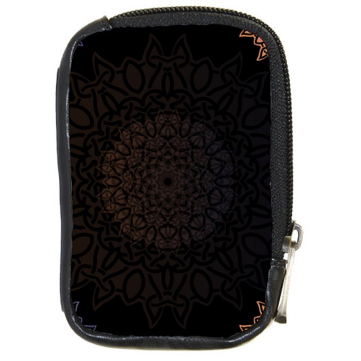 Abstract 002 Compact Camera Leather Case