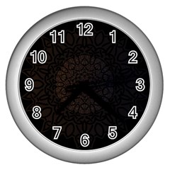 Abstract 002 Wall Clock (silver)