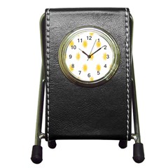 Abstract 003 Pen Holder Desk Clock by nate14shop