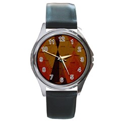 Abstract 004 Round Metal Watch by nate14shop