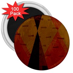 Abstract 004 3  Magnets (100 Pack) by nate14shop