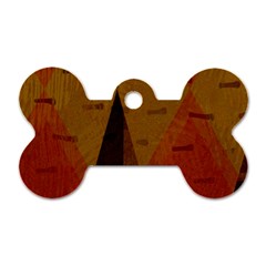 Abstract 004 Dog Tag Bone (two Sides) by nate14shop