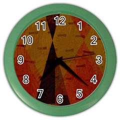 Abstract 004 Color Wall Clock by nate14shop