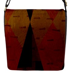 Abstract 004 Flap Closure Messenger Bag (s) by nate14shop