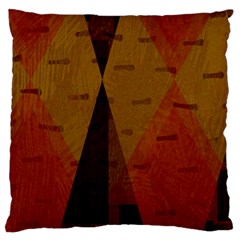 Abstract 004 Large Flano Cushion Case (two Sides)