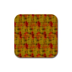 Abstract 005 Rubber Square Coaster (4 Pack) by nate14shop