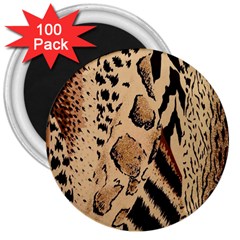 Animal-pattern-design-print-texture 3  Magnets (100 Pack) by nate14shop